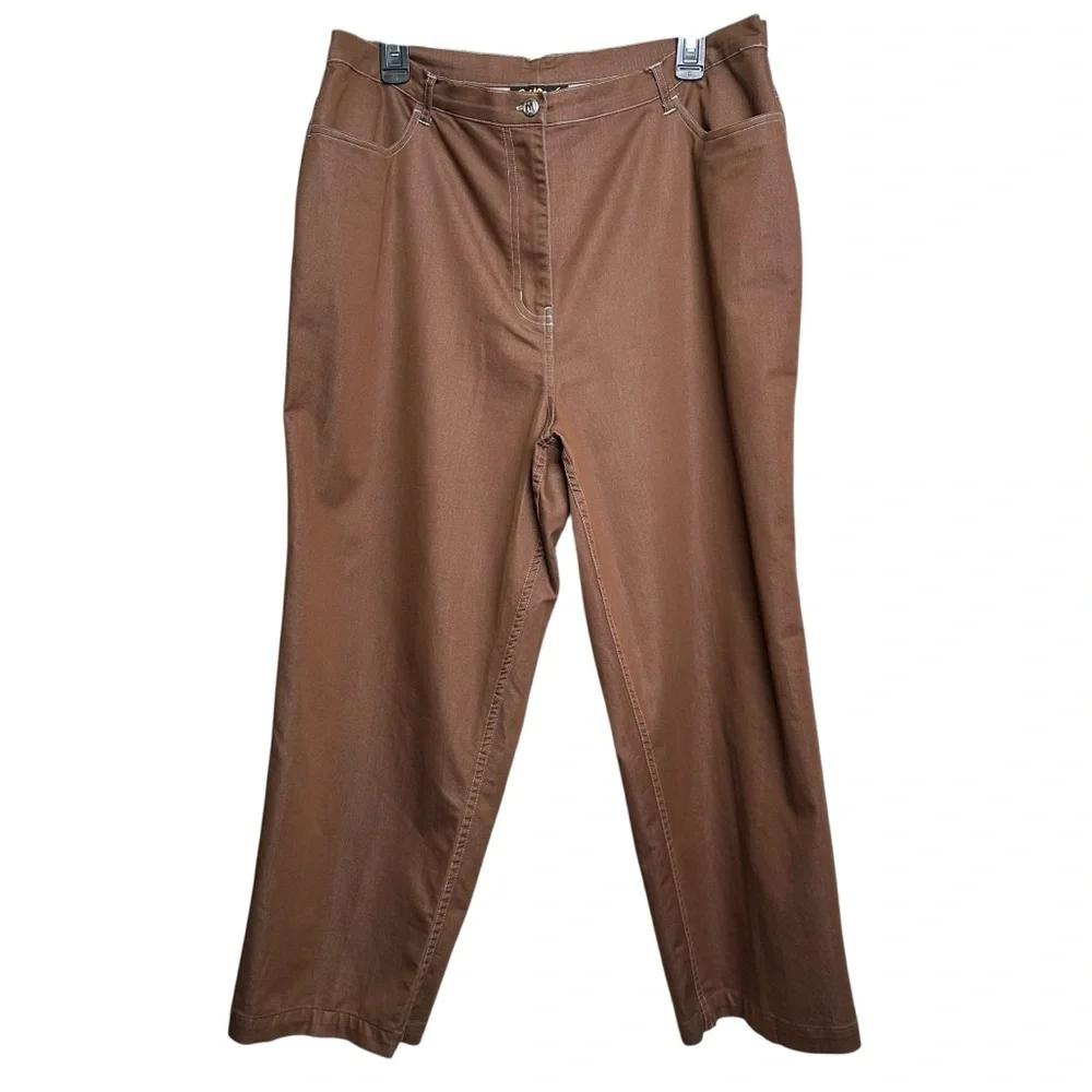 Bob Mackie Wearable Art Women's XL Matching Set Embroidered Jacket Pants Wetern - Picture 10 of 15